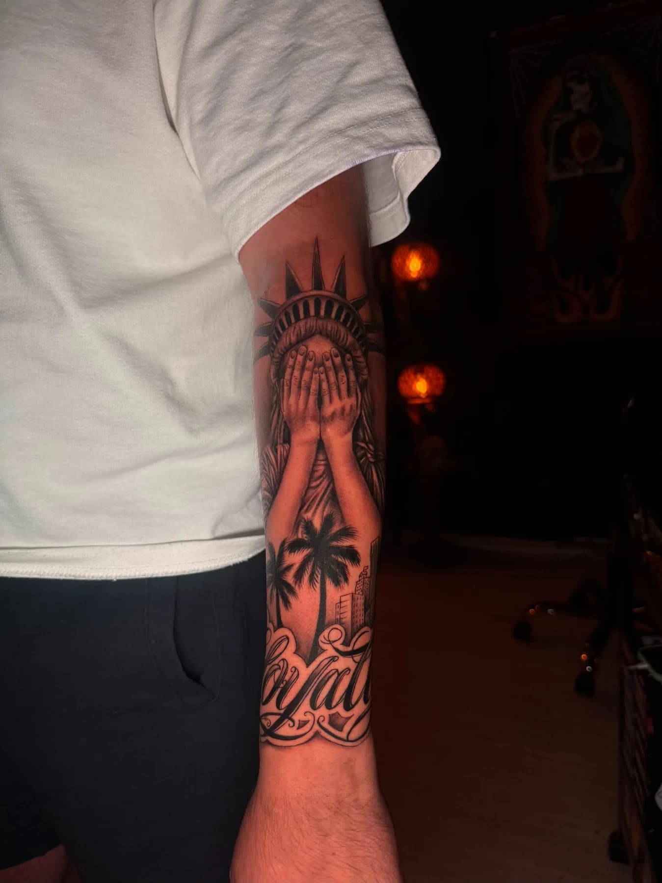 Özgürlük temalı tattoo çalışması